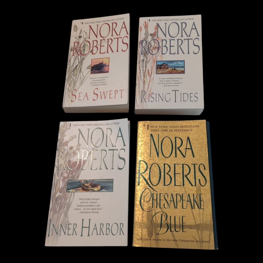 Complete 4 Book Set By NORA ROBERTS In The CHESAPEAKE BAY Series Paperback Books